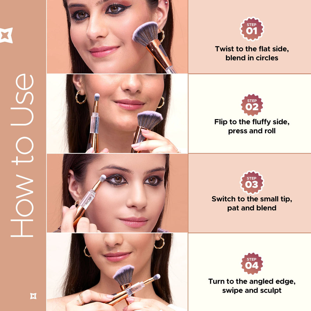 Hilary Rhoda All-Rounder 4 In 1 Brush For Makeup