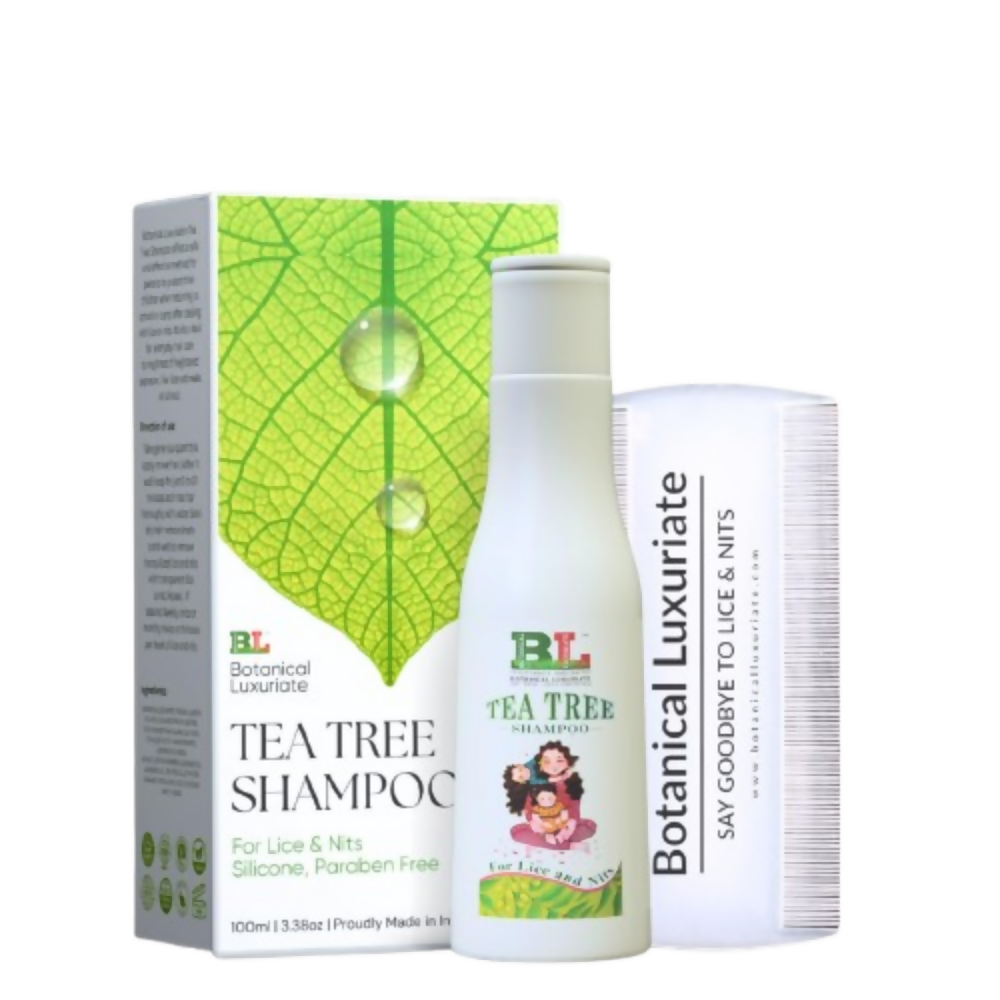 Botanical Luxuriate Tea Tree Anti Lice and Nits Shampoo & Comb