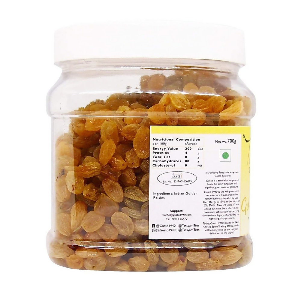 Tassyam Organics Golden Raisins