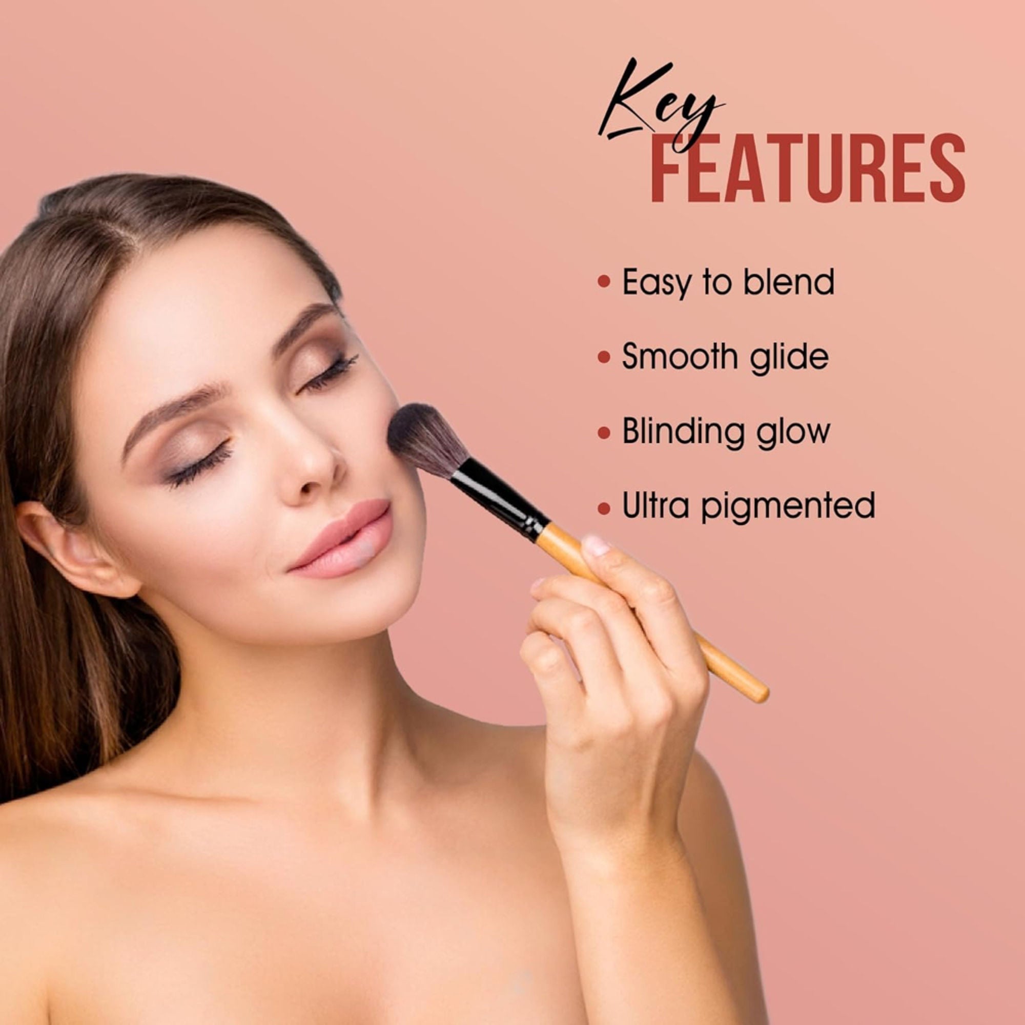 Shryoan Soft Touch Baked Shimmery Finish Highlighter & Blush Palette - 1