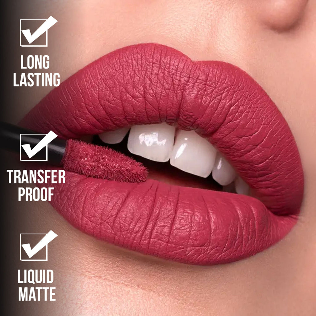 Shryoan Chic Velvet Matte Liquid Lipstick - Brown Sugar Rose-10