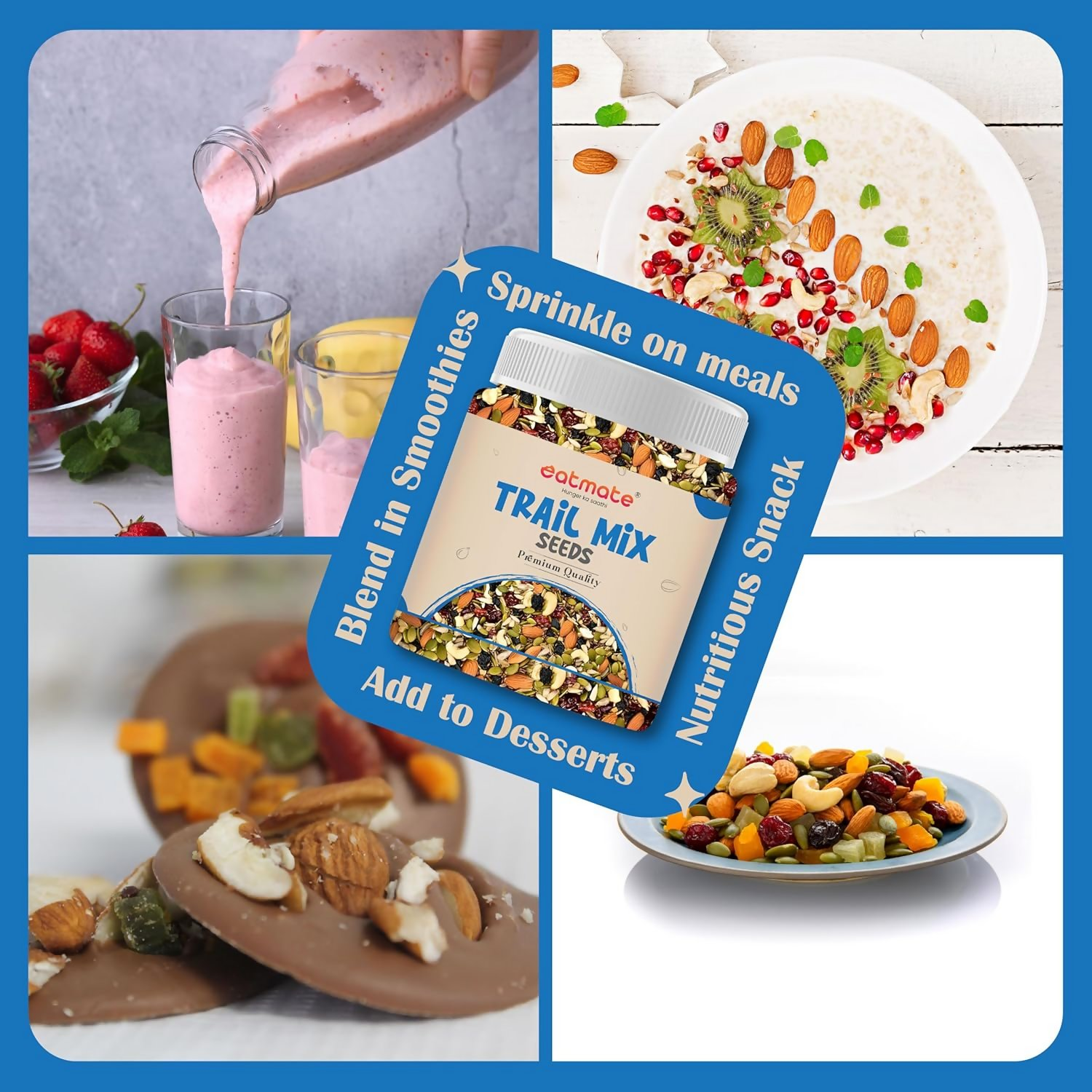Eatmate Absolute Healthy Dry Fruits and seedMix Premium Trail Mix