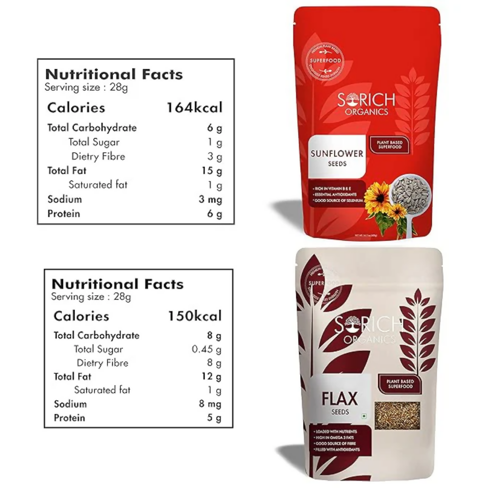 Sorich Organics Flax Seeds & Sunflower Seeds