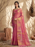 Shree Shyam Fashion Wine Tissue Silk Saree