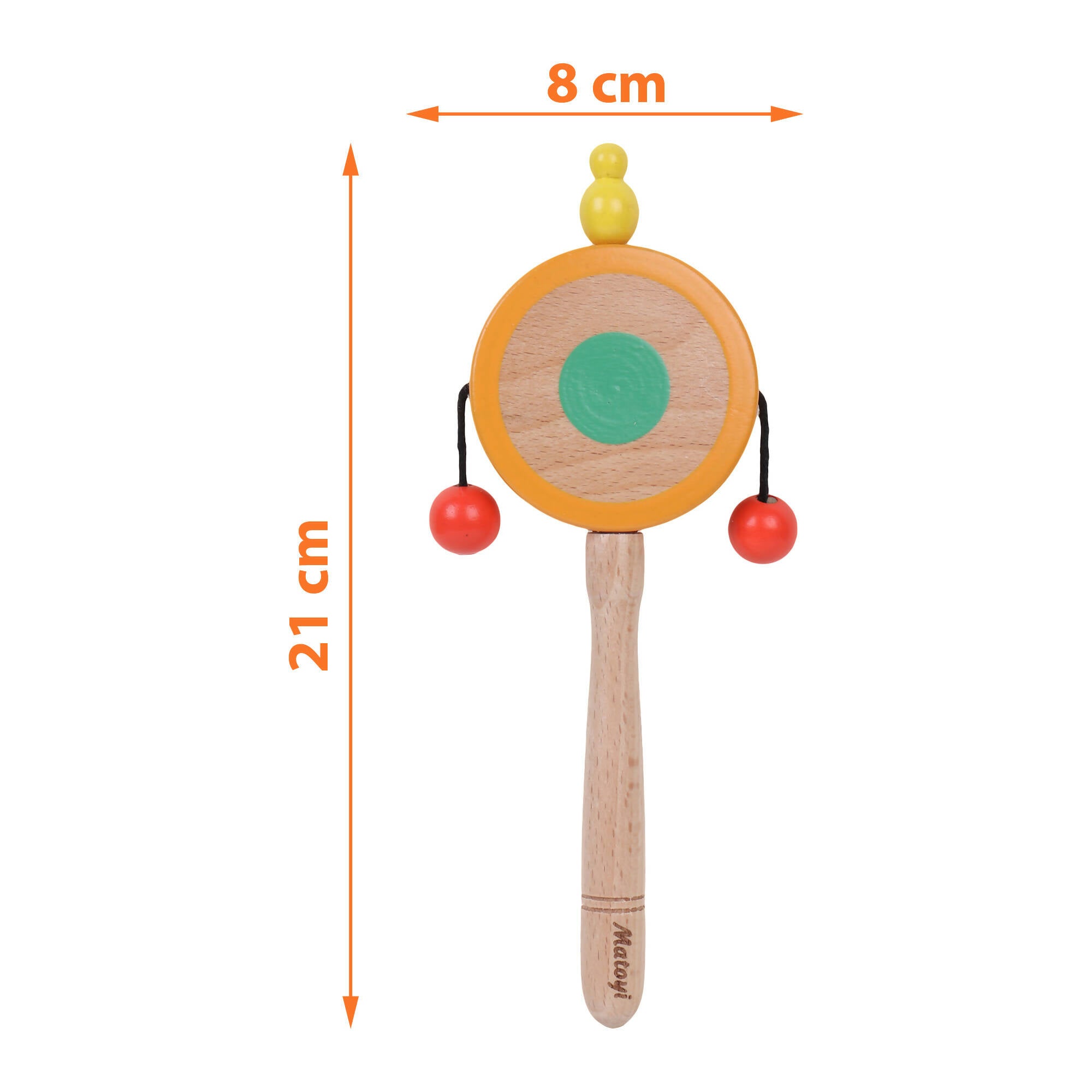 Matoyi Fish Rattle & Color Bowling Pin & Rainbow Stacker & Sheep Teether & Flat Disk Rattle For Kids