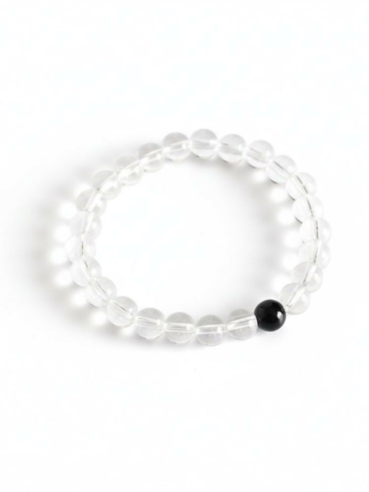 NVR White Crystal Evil Eye Bracelet for Men & Women