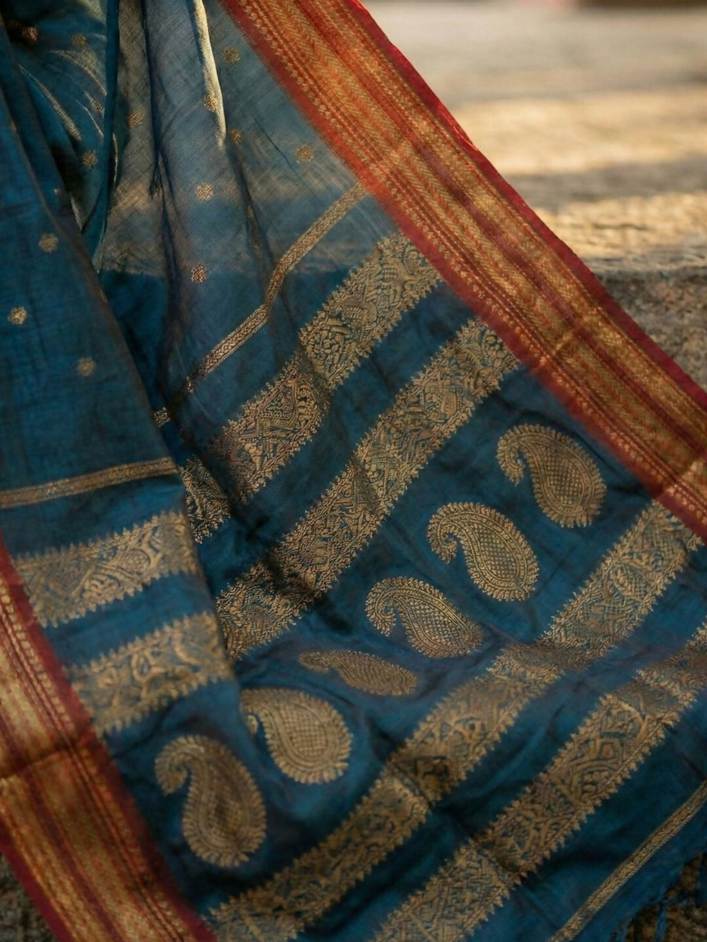 Shree Shyam Fashion Teal Soft Silk Saree