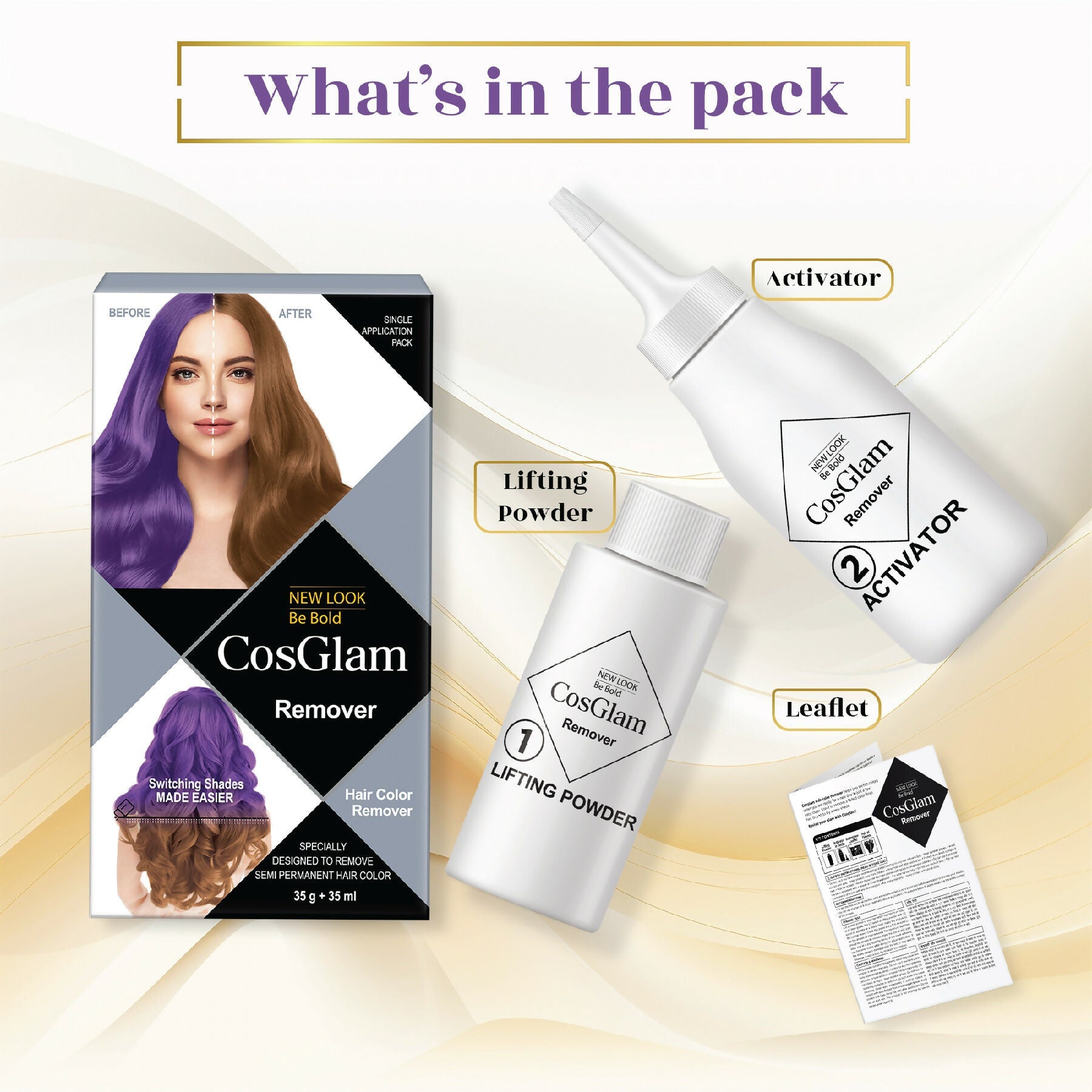 Cosglam Hair Highlighter Remover - White