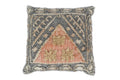 Hand Woven Boho Tribal Accent Charcoal Jute and Wool Pillow, Cushion | PL12