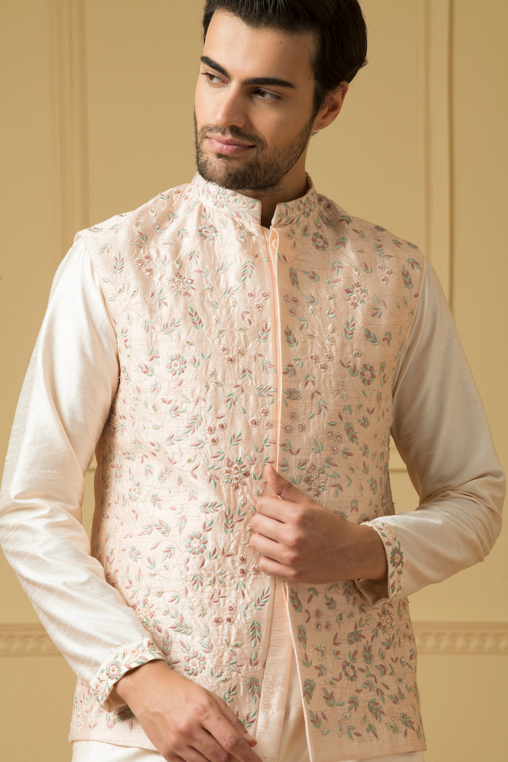Fiori Designer Men's Nehru jacket by Hilo Design