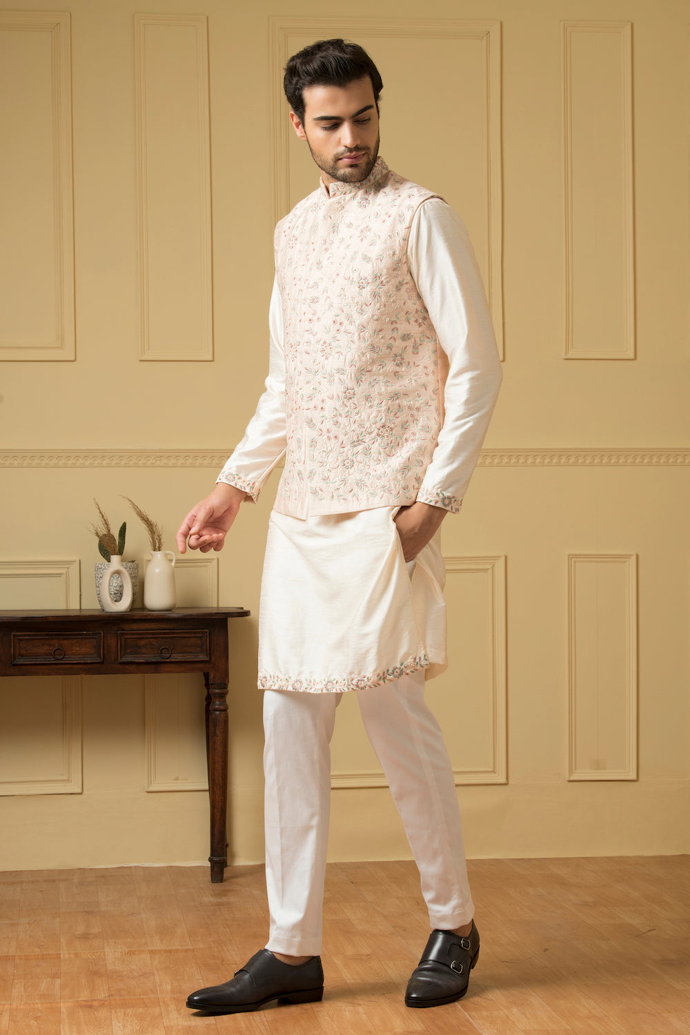 Fiori Designer Men's Nehru jacket by Hilo Design