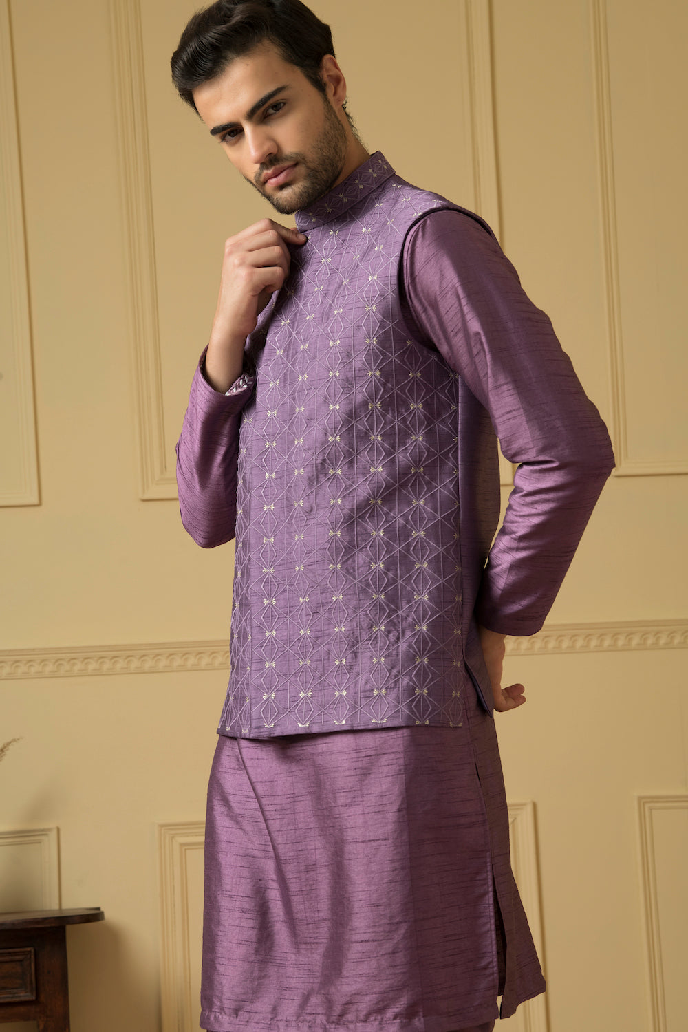 Sombra Designer Men's Nehru Jacket by Hilo Design