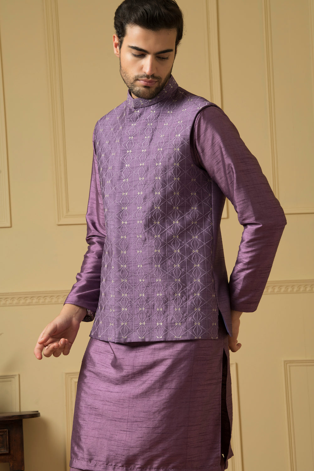 Sombra Designer Men's Nehru Jacket by Hilo Design