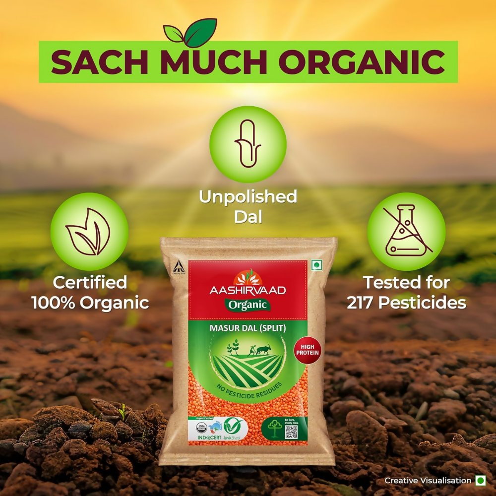 Aashirvaad Organic Masur Dal