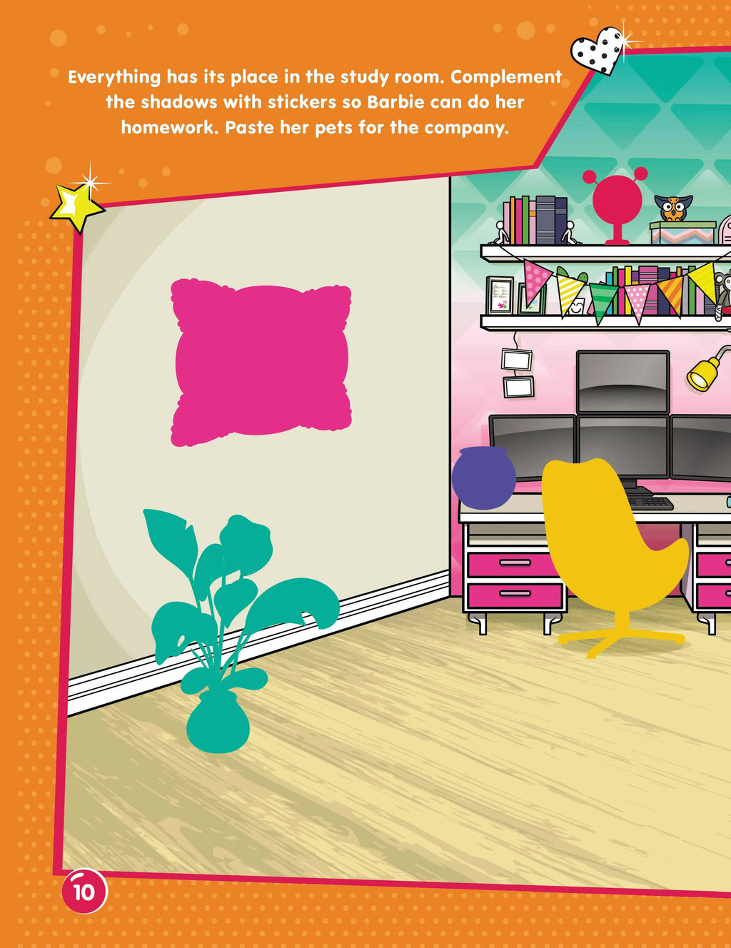 Dreamland Publications Barbie Dreamhouse Adventures -Dream House Decorate with Stickers