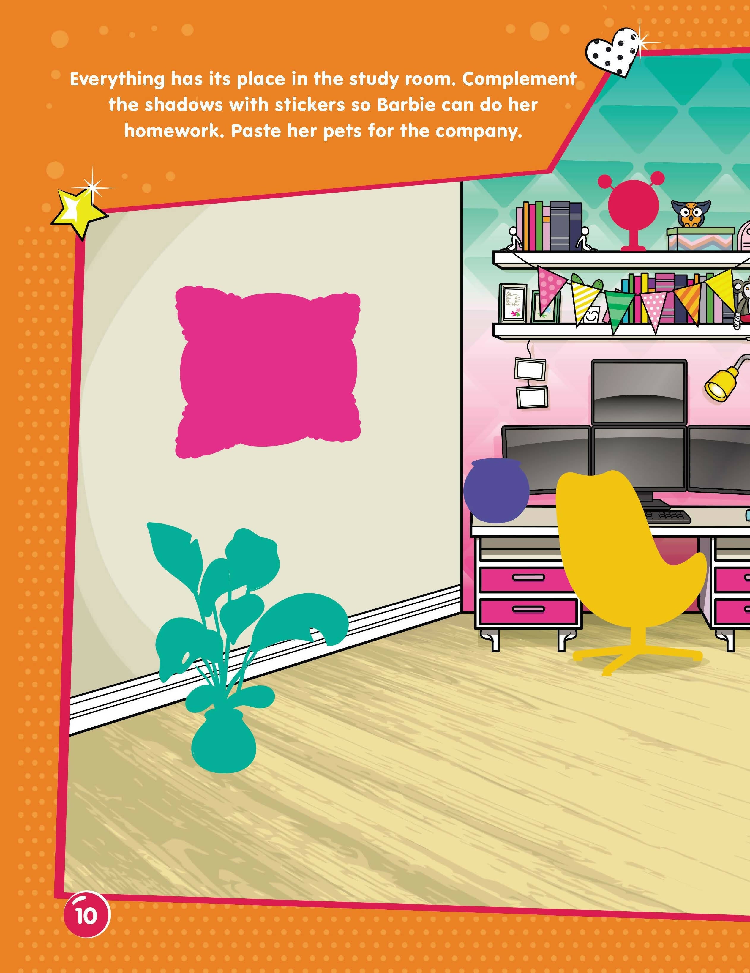 Dreamland Publications Barbie Dreamhouse Adventures -Dream House Decorate with Stickers