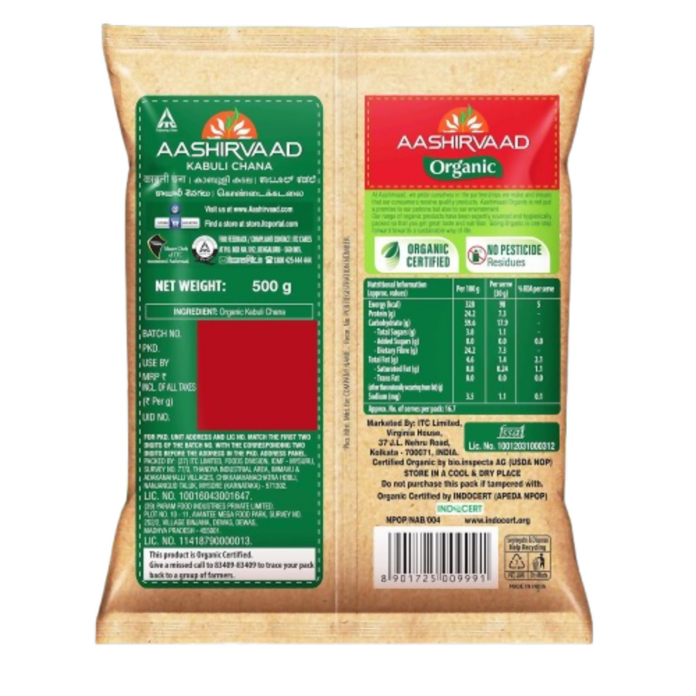 Aashirvaad Organic Kabuli Chana