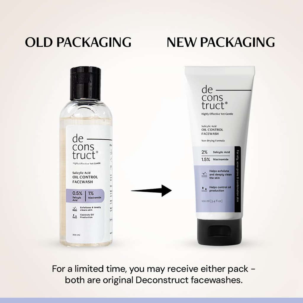 Deconstruct Salicylic Acid Oil Control Face Wash