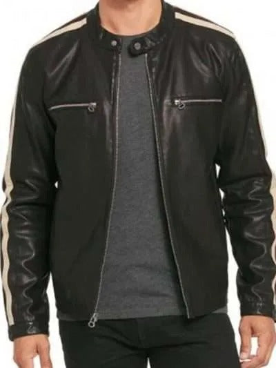 Black Motorcycle Leather Jacket | Men’s Sleek Moto Outerwear