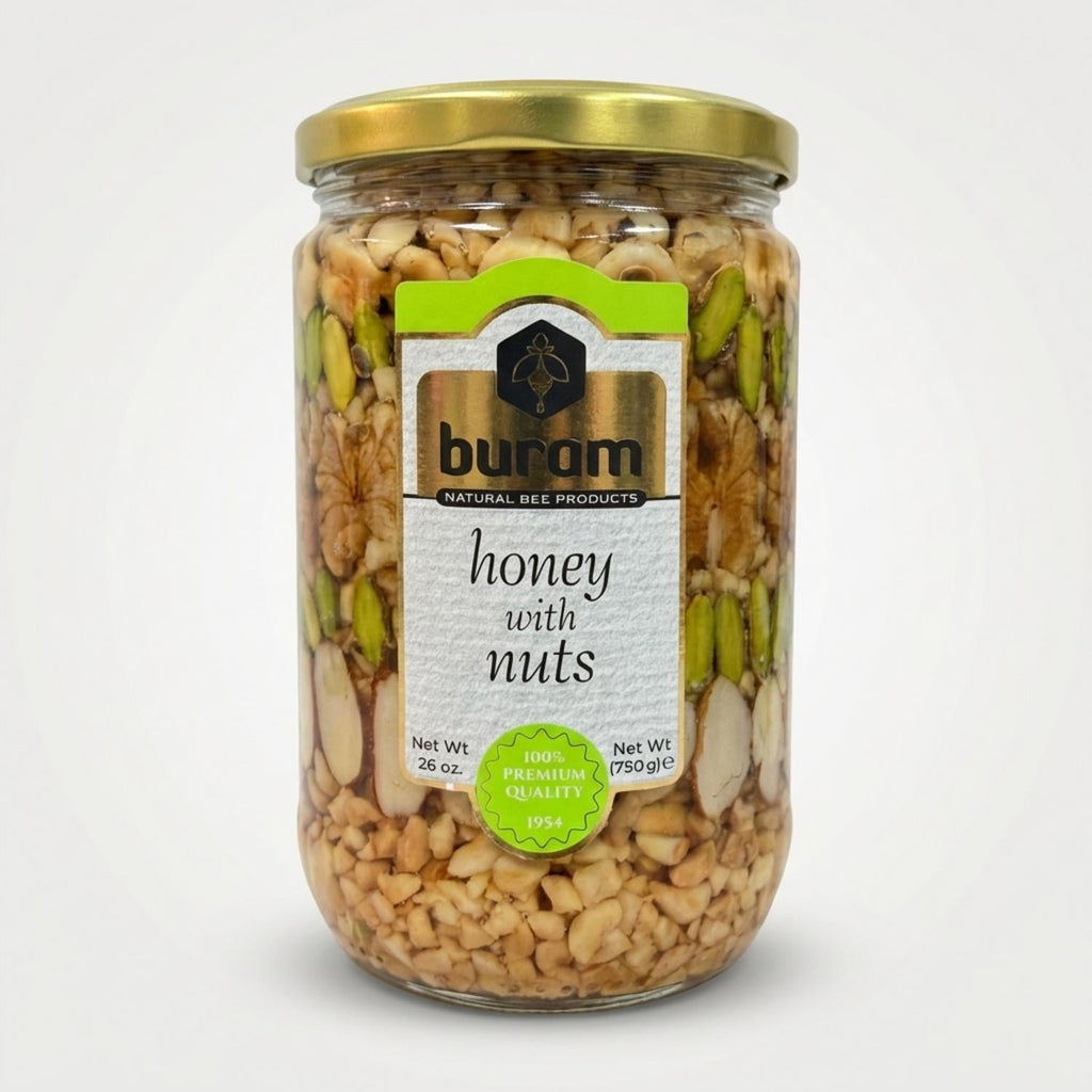 Honey with Nuts by Buram (750g)