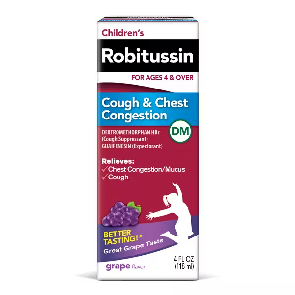 Children's Robitussin Cough & Cold Relief, Alcohol-Free 3 Oz