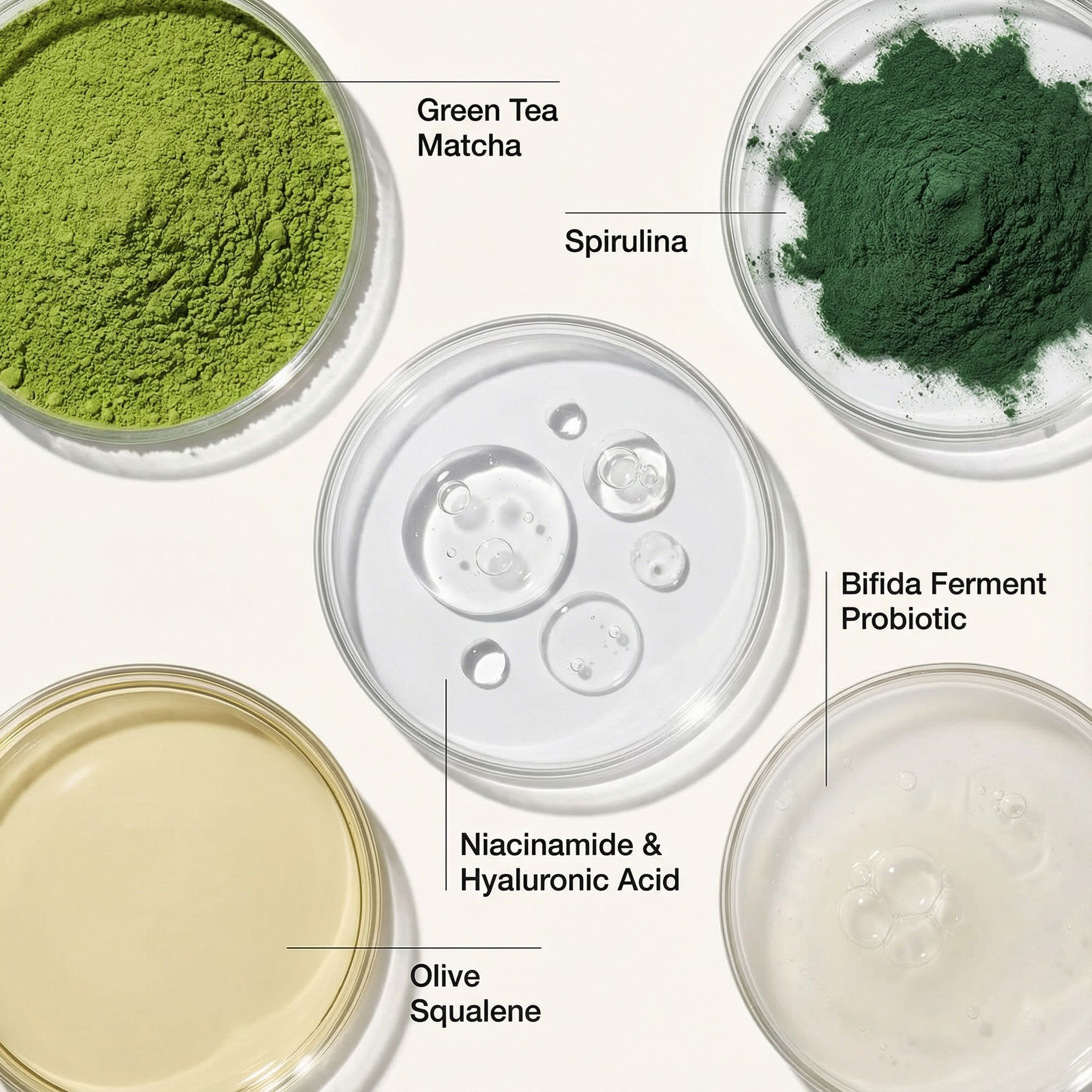 VedicDerm Green Tea Matcha Gel Moisturiser with Squalene and Niacinamide