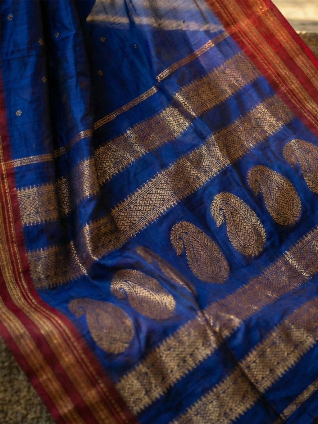 Shree Shyam Fashion Blue Soft Silk Saree