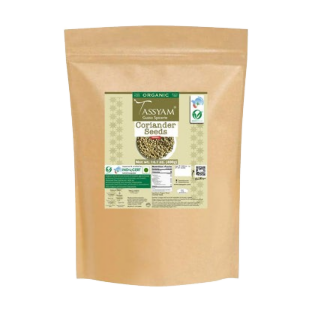 Tassyam Organics Certified 100% Organic Coriander Seeds