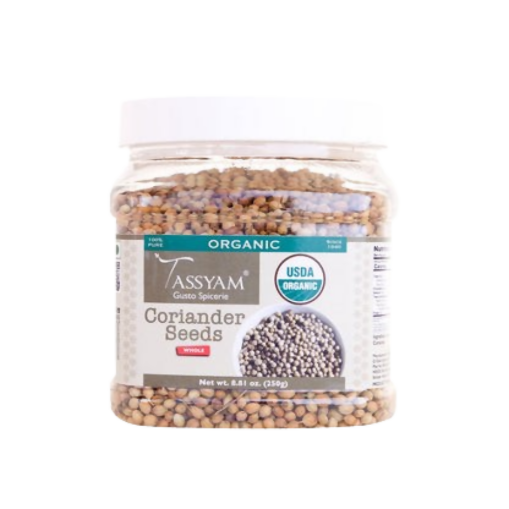 Tassyam Organics Certified 100% Organic Coriander Seeds