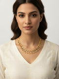 NVR Women Gold Plated Multicolour Minimal chain