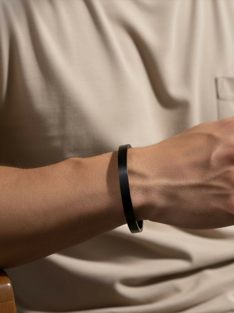NVR Men Black Kada Bracelet