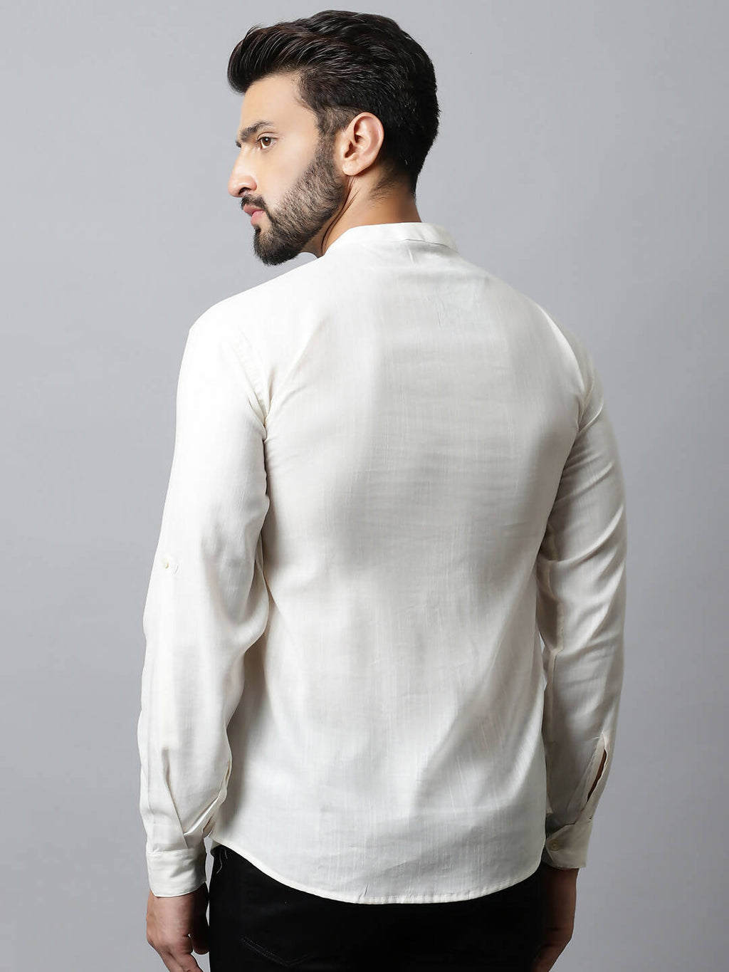 Even Apparels White Color Pure Cotton Men's Kurta With Side Placket (MMS135)