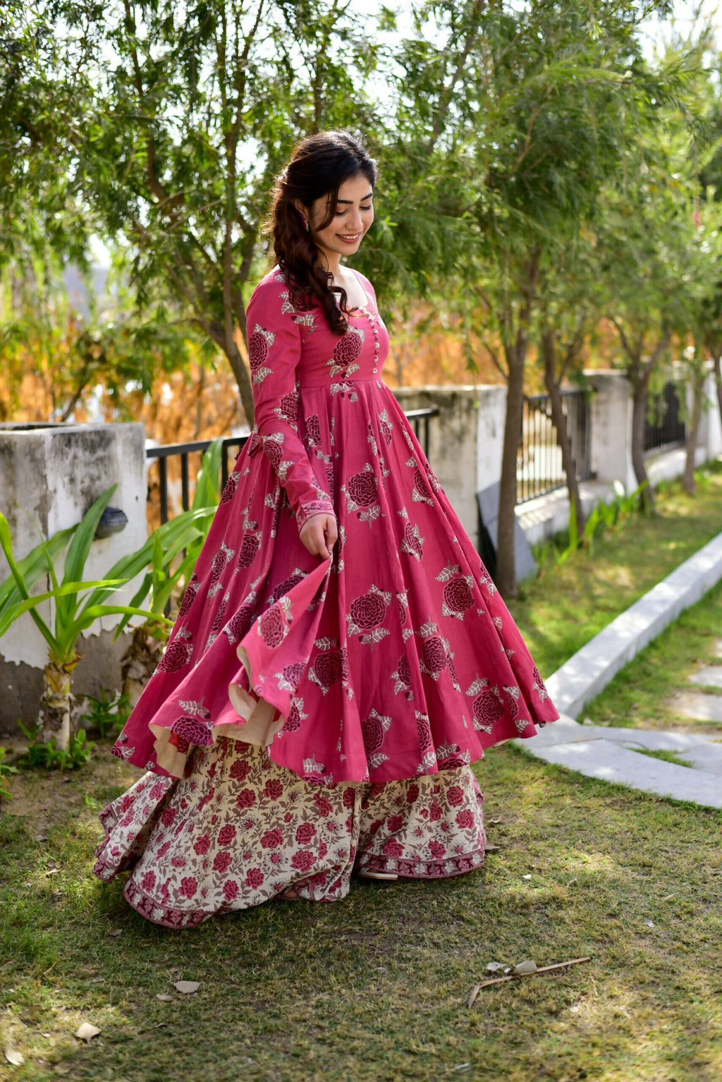 Aayaa Pure Cotton Silk Suit With Heavy Digital Print - Multi Color