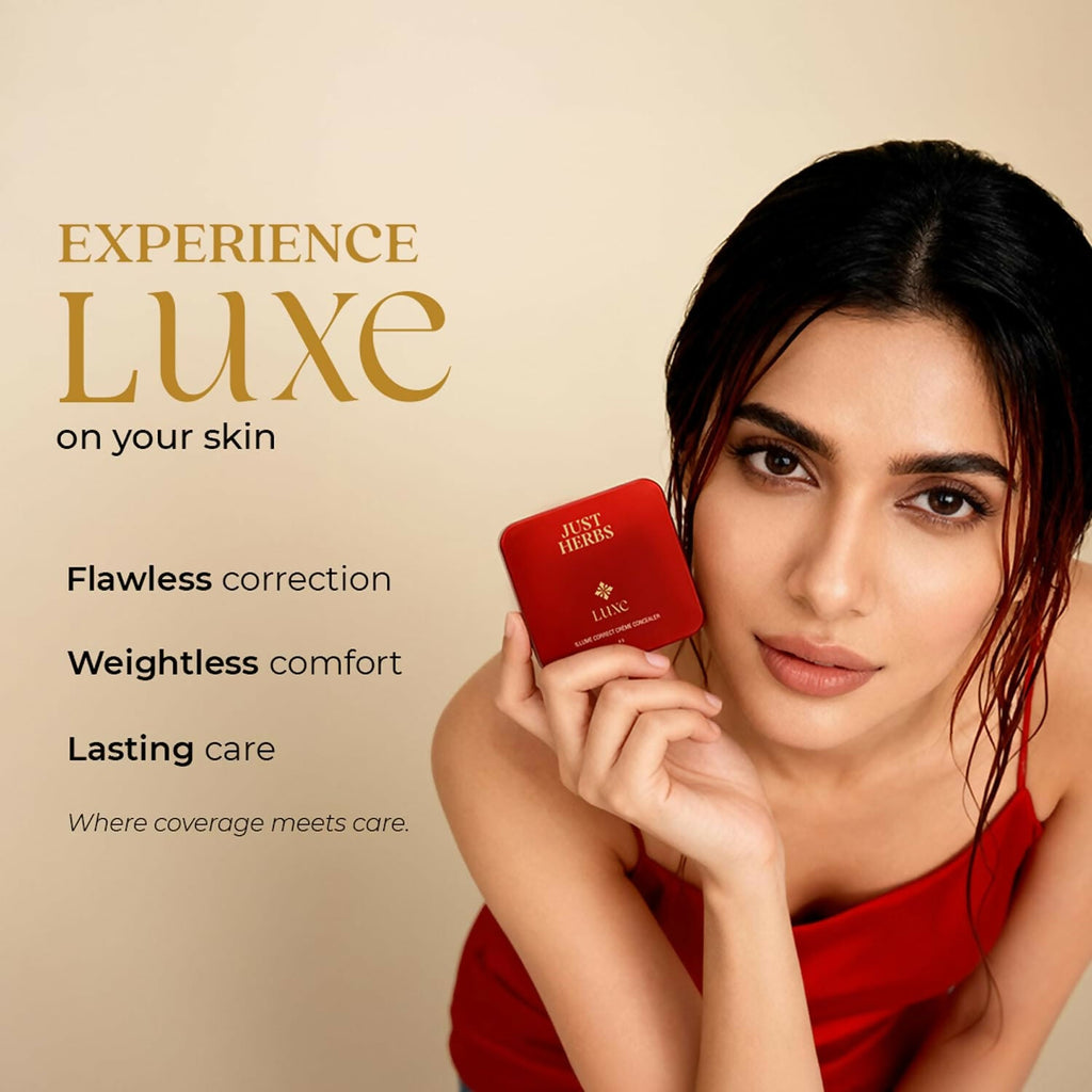 Just Herbs Luxe Illume Correct Creme Concealer Covers Dark Circles (130 Beige)