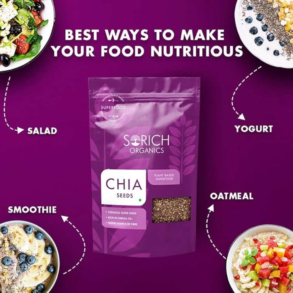 Sorich Organics Raw Chia Seeds and Flax Seeds