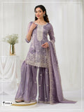 Anaita Lavender Gold Crush Stitched suit with heavy embroidery work