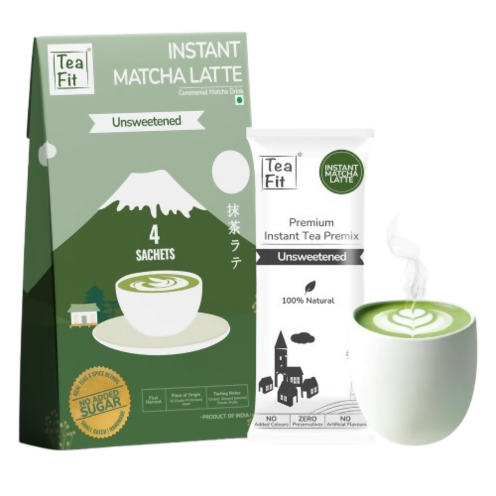 TeaFit Ceremonial No Sugar Instant Matcha Latte Premix