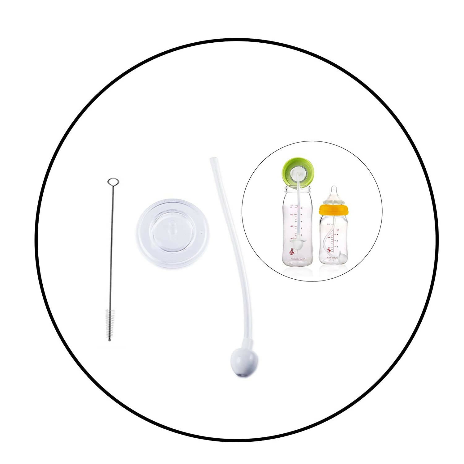 Safe-O-Kid Drinking Straw for Kids for Drinking Training at Home 3Cm