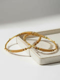 NVR Women Set of 2 Gold Plated Handcrafted Traditional Bangle