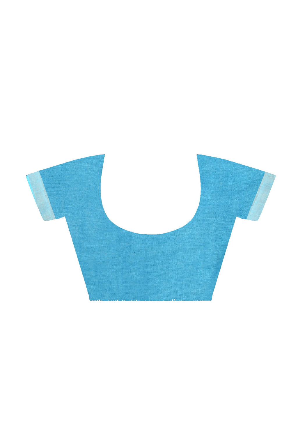 Mominos Fashion Moeza Sky Blue Bhagalpuri Handloom Silk Linen Saree with unstitched Blouse piece