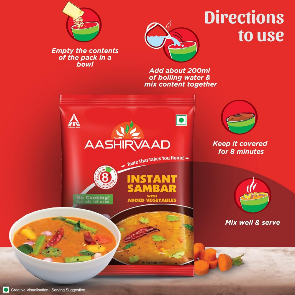 Aashirvaad Instant Sambar - With Added Vegetables
