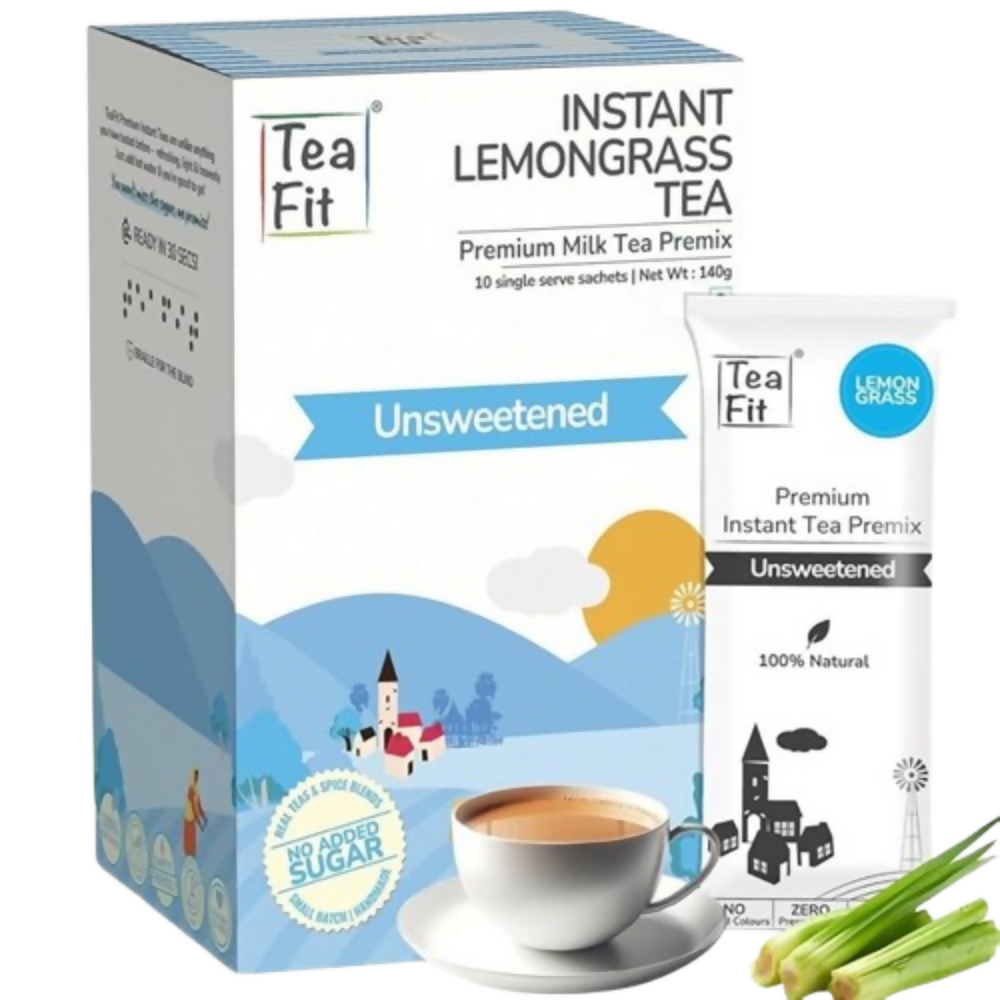 TeaFit Premium NO SUGAR Instant Lemongrass Tea Premix