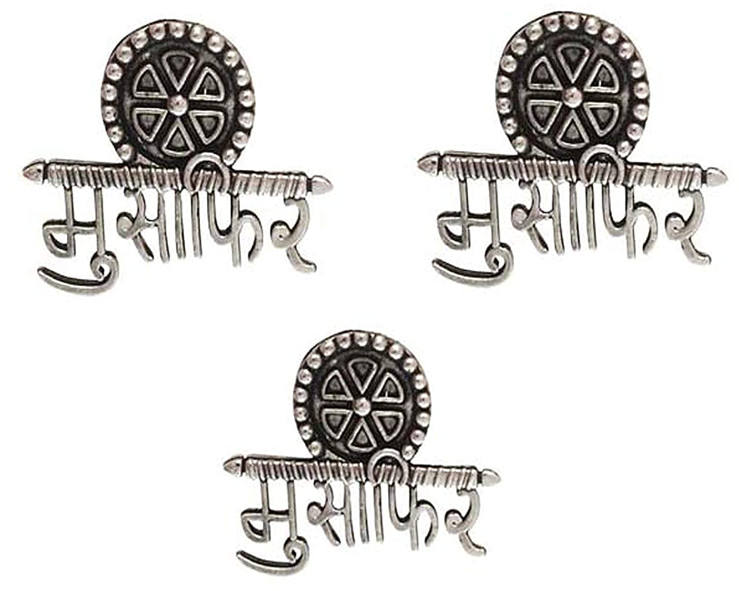Silver-Plated Alloy Silver Oxidised Ring And Earring Combo - The Pari