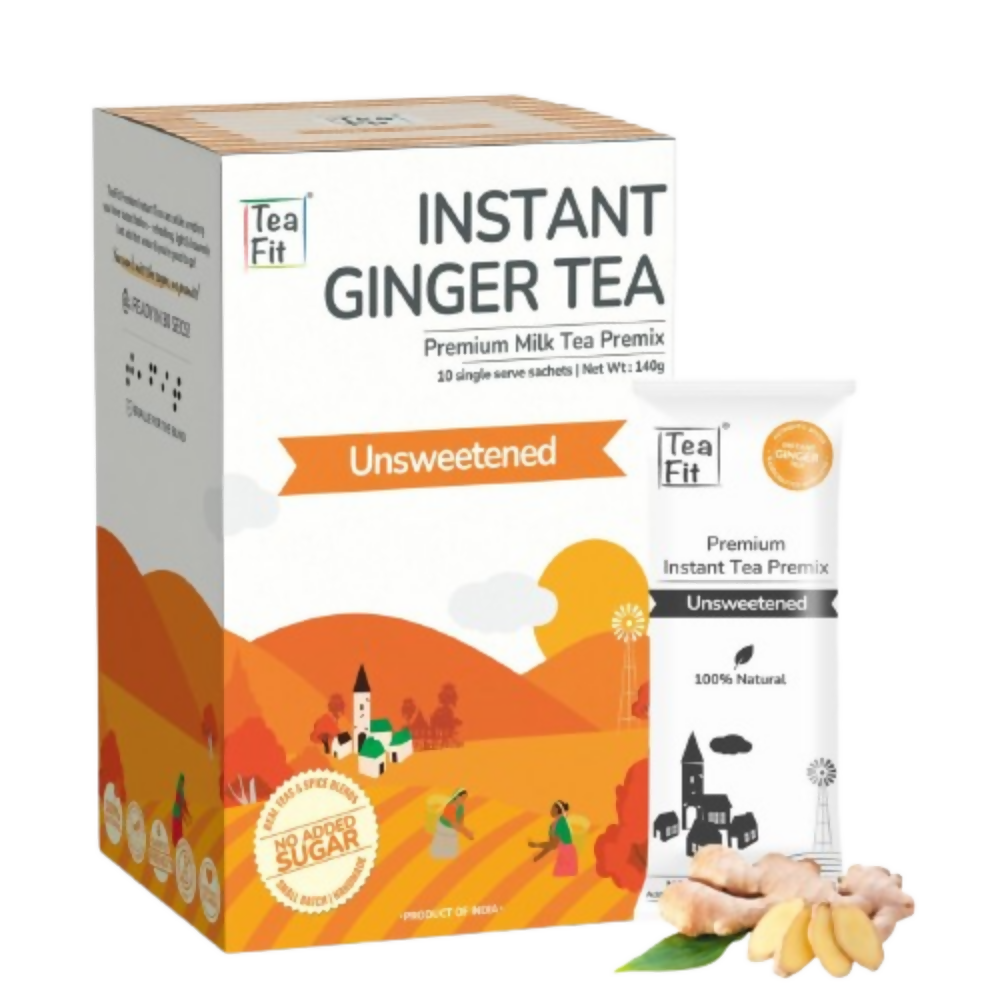 TeaFit Premium Zero Sugar Instant Tea Premix - Masala & Ginger