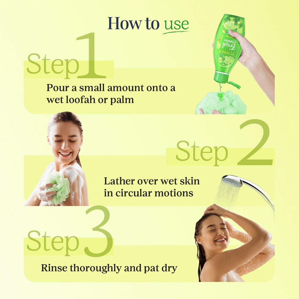 Yuthika Fresh Lemon Body Wash Shower Gel
