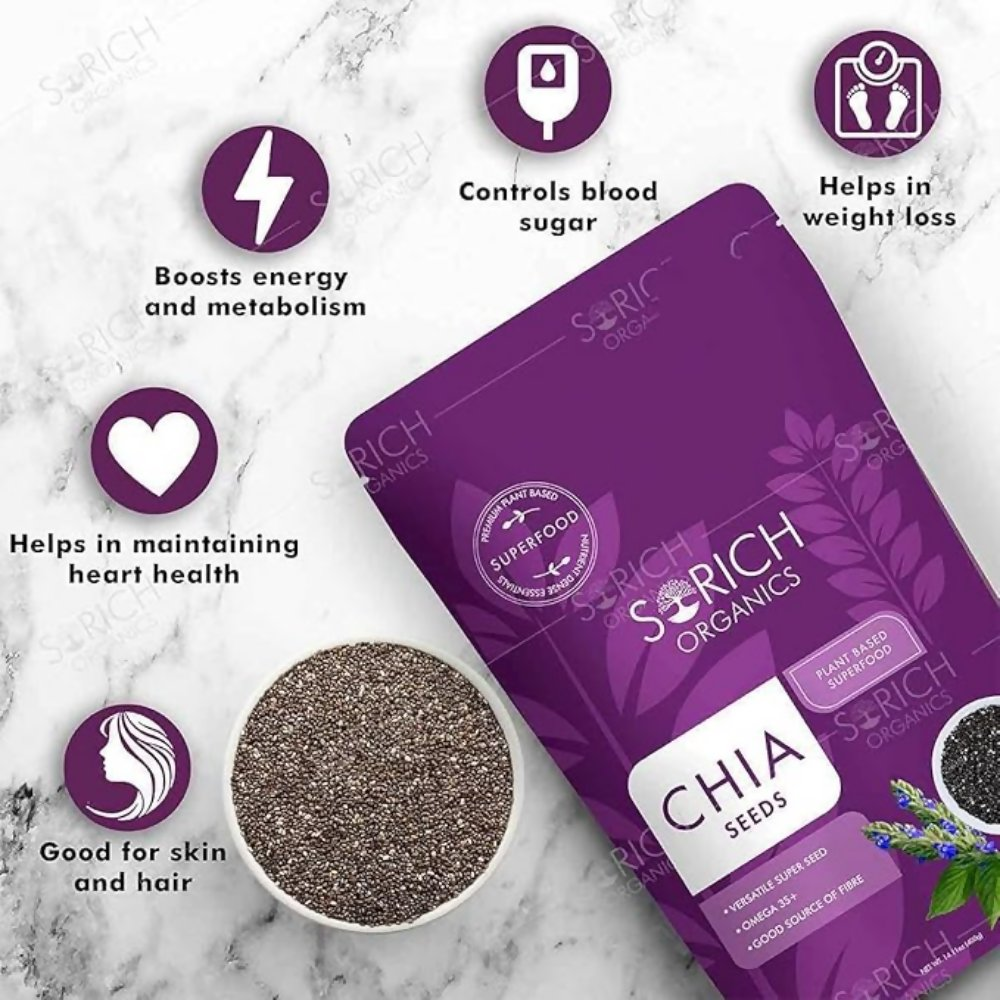 Sorich Organics Raw Chia Seeds and Flax Seeds
