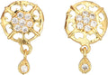 AanyaCentric Elegant Gold-Polished Ad American Diamond Earrings for Women Girls of All Ages