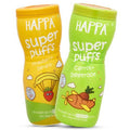 Happa Organic Multigrain Strawberry Banana & Carrot Beetroot Melts Super Puffs Combo (8 Months+)