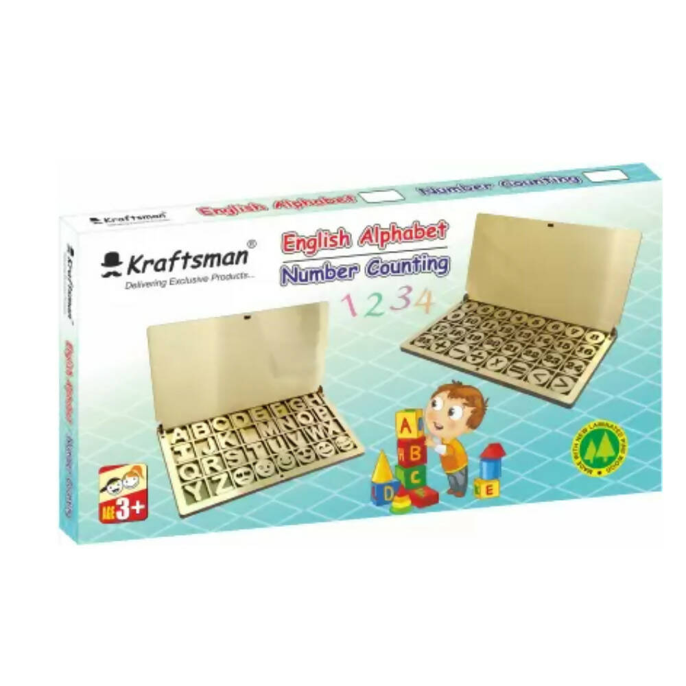 Kraftsman Wooden Portable Maths Number Counting Learning Game | Educational Toys | Montessori Games