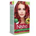 Nisha Creme Hair Color for Women - Cherry Red